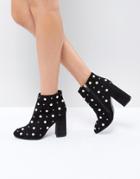 Forever New Embellished Heeled Ankle Boot - Black