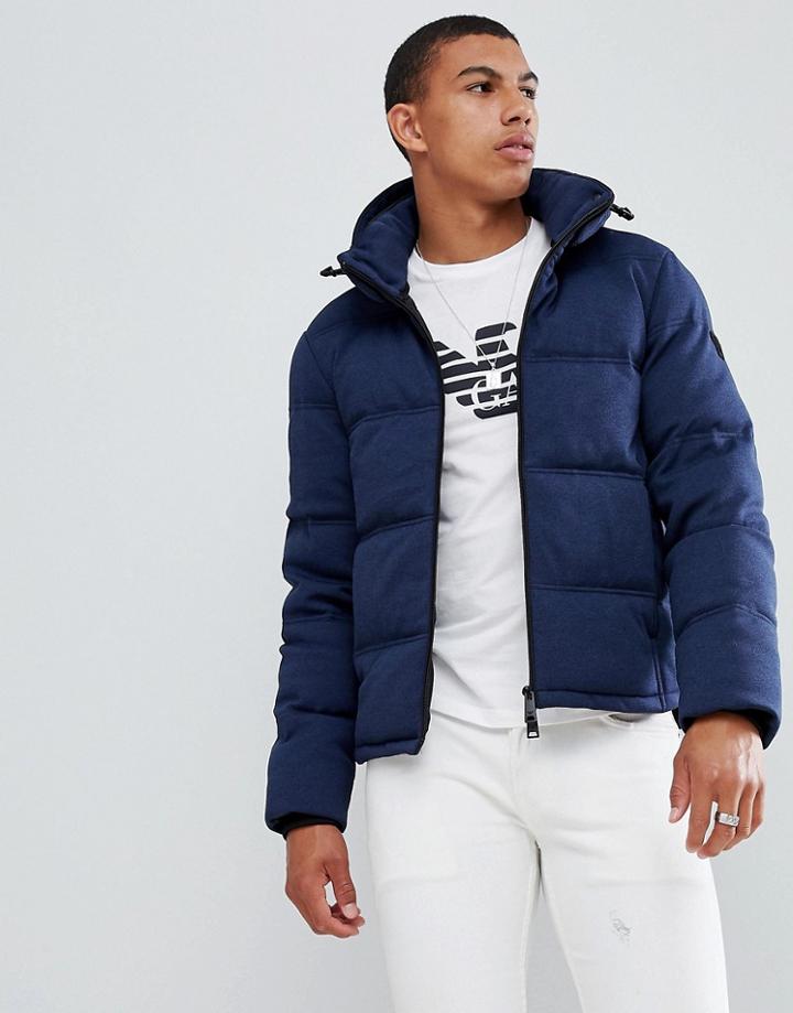 Emporio Armani Down Padded Jacket In Navy - Navy
