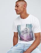 Jack & Jones Originals T-shirt With City Print - White
