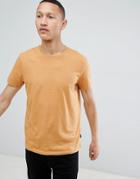 Burton Menswear Regular Fit T-shirt In Tan - Gold
