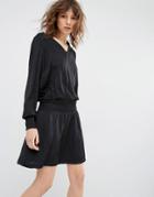 Gestuz Bree Elasticated Waist And Wrist Dress - Black