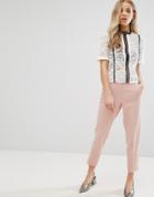 New Look Tapered Leg Pants - Pink