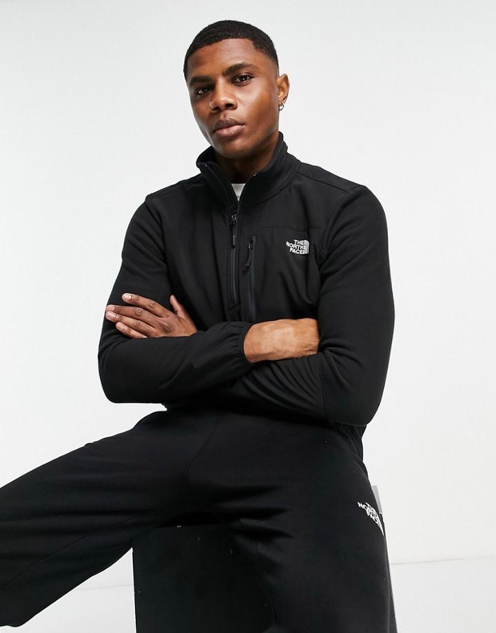 The North Face Glacier Pro 1/4 Zip Fleece In Black