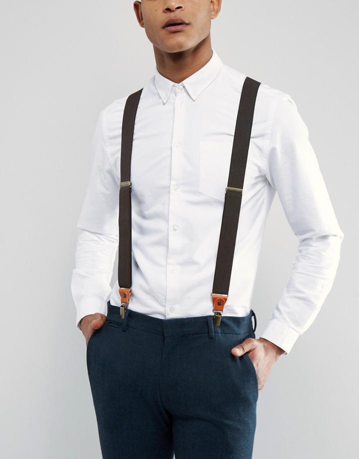 Fjallraven Suspenders Dark Olive - Green