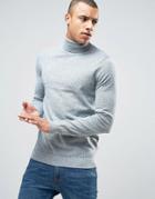New Look Sweater With Roll Neck In Light Green - Green