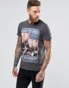 Wrangler Born To Ride T-shirt - Gray