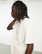 Topman Oversized T-shirt In Stone - Stone-neutral