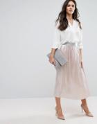 Y.a.s Mobis Pleated Skirt - Pink