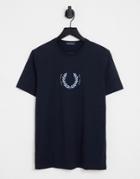 Fred Perry Laurel Wreath T-shirt In Blue-navy