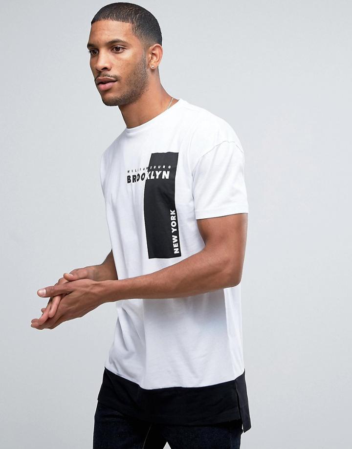 New Look T-shirt With Brooklyn In White - White