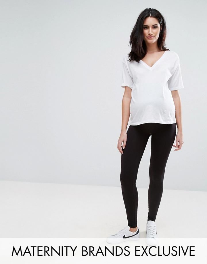 Mama. Licious Over The Bump Legging - Black