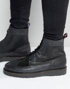 Fred Perry Northgate Leather Boots - Black