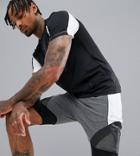 Ki5-a Quick Dry Mesh Blocking Short With Legging Inner - Gray
