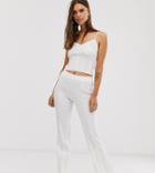 Micha Lounge Flare Pants In Wide Rib Knit Two-piece