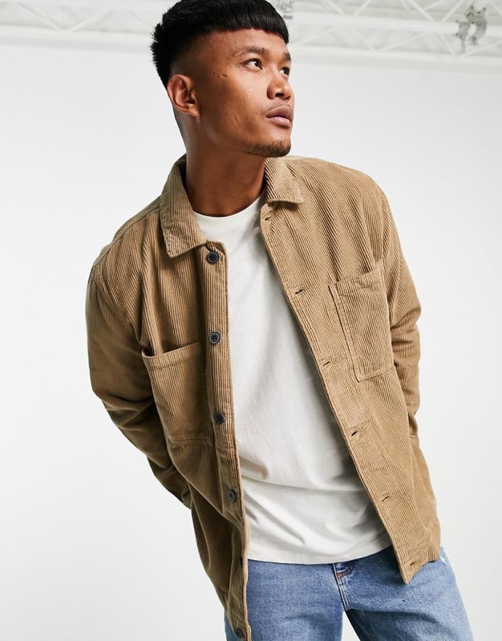 Bershka Shirt In Camel-brown