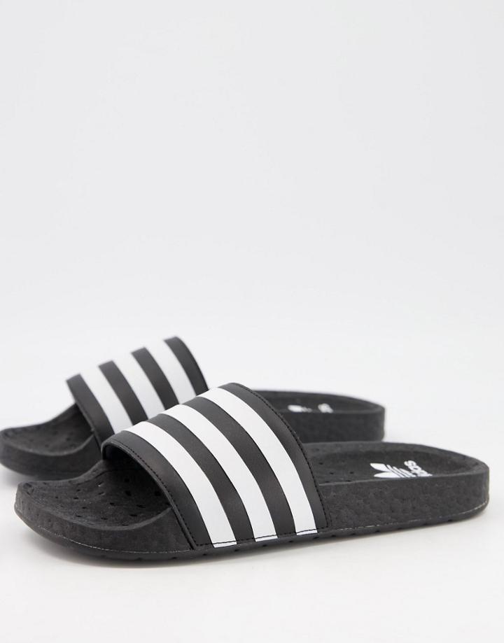 Adidas Adilette Boost Slides In Black-multi