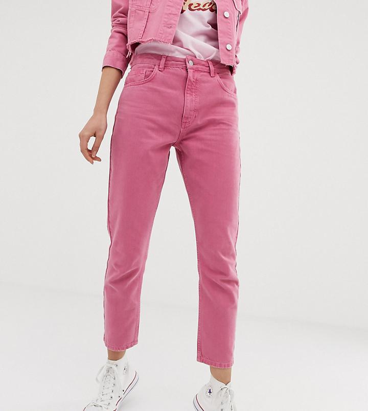 Reclaimed Vintage The '95 Straight Leg Jean In Rose Pink Wash - Pink