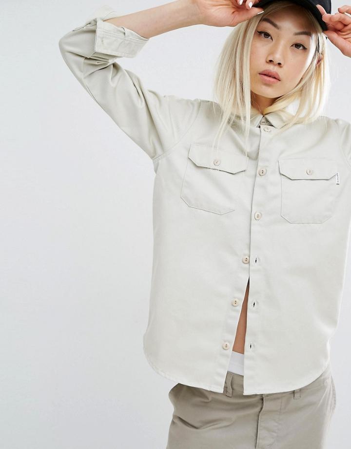 Carhartt Wip Master Twill Military Shirt Co-ord - Cream
