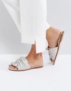 Miss Selfridge Bow Sandal - Gray