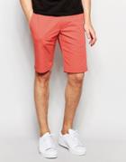 Hugo By Hugo Boss Smart Shorts In Cotton - Pink