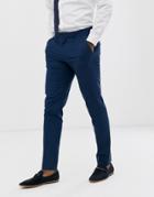 Asos Design Skinny Suit Pants In Petrol Blue