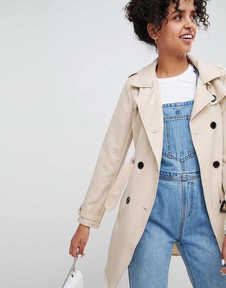 Parisian Classic Trench Coat - Gray