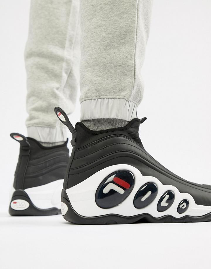 Fila Bubbles Zip Sneaker In Black - Black
