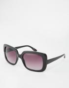 Monki Square Sunglasses - Black