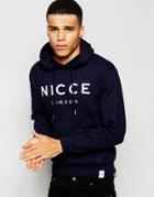 Nicce London Logo Hoodie - Navy
