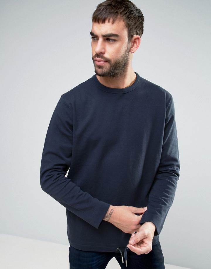 Ymc Drawcord Waist Top - Navy
