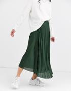Asos Design Cut About Wrap Pleated City Maxi Skirt