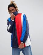 Tommy Jeans Capsule Oversized Icon Vertical Stripe Jacket Sleeve Logo In Black/red/white/blue - Multi