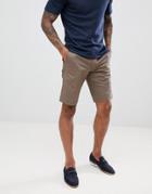 Hugo Slim Fit Chino Shorts In Khaki - Green