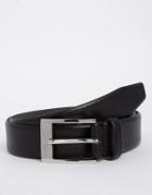 Hugo By Hugo Boss Leather Ellot Belt In Black - Black