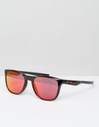Oakley Square Sunglasses With Mirror Lens - Black