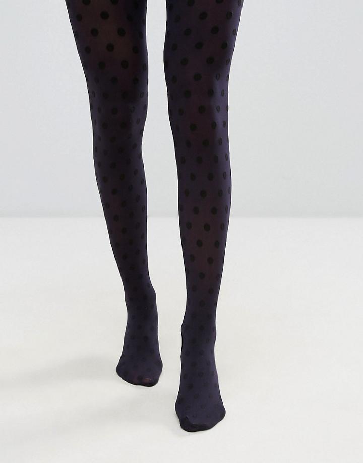 Jonathan Aston Dotty Tight In Indigo And Black - Blue