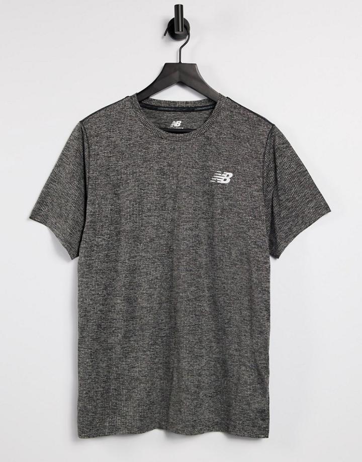 New Balance Training Tenacity T-shirt In Gray-grey