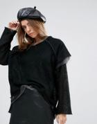 Seint Pu Beret In Black - Black