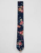 Original Penguin Floral Tie - Navy
