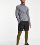 Vai21 Training Leggings In Dark Olive-green
