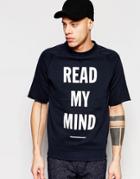 Wood Wood Alan T-shirt Read My Mind - Blue