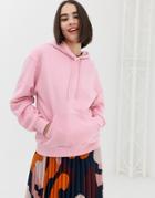 Monki Hooded Sweat In Pink - Pink