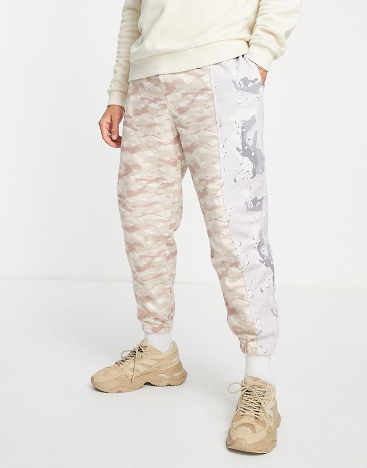 Topman Spliced Camo Sweatpants - Part Of A Set-multi