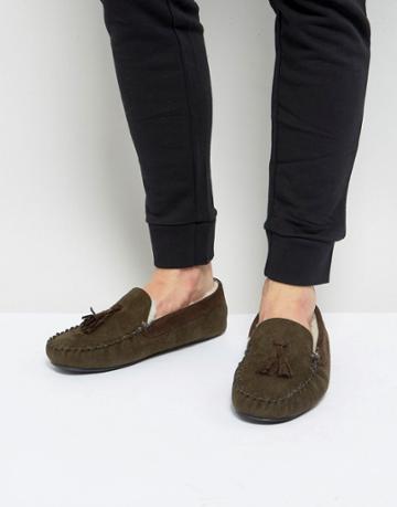 Kg By Kurt Geiger Tassel Slippers - Green