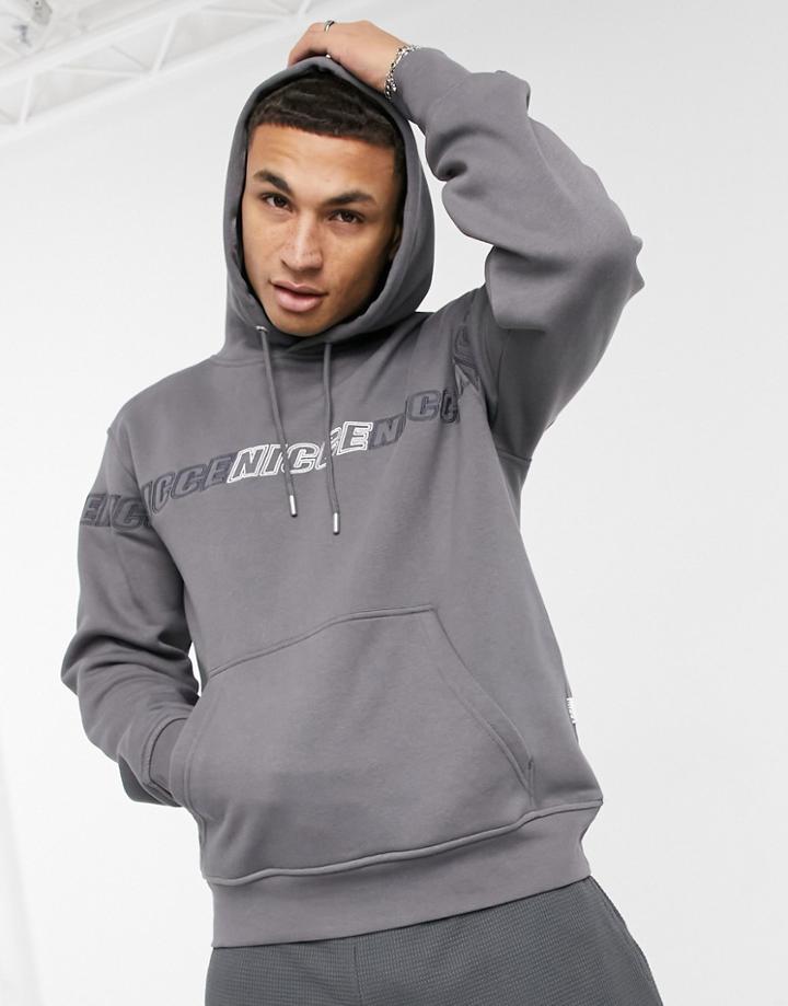 Nicce Rioja Hoodie In Gray-grey