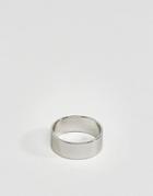Asos Ring In Shiny Silver Finish - Silver
