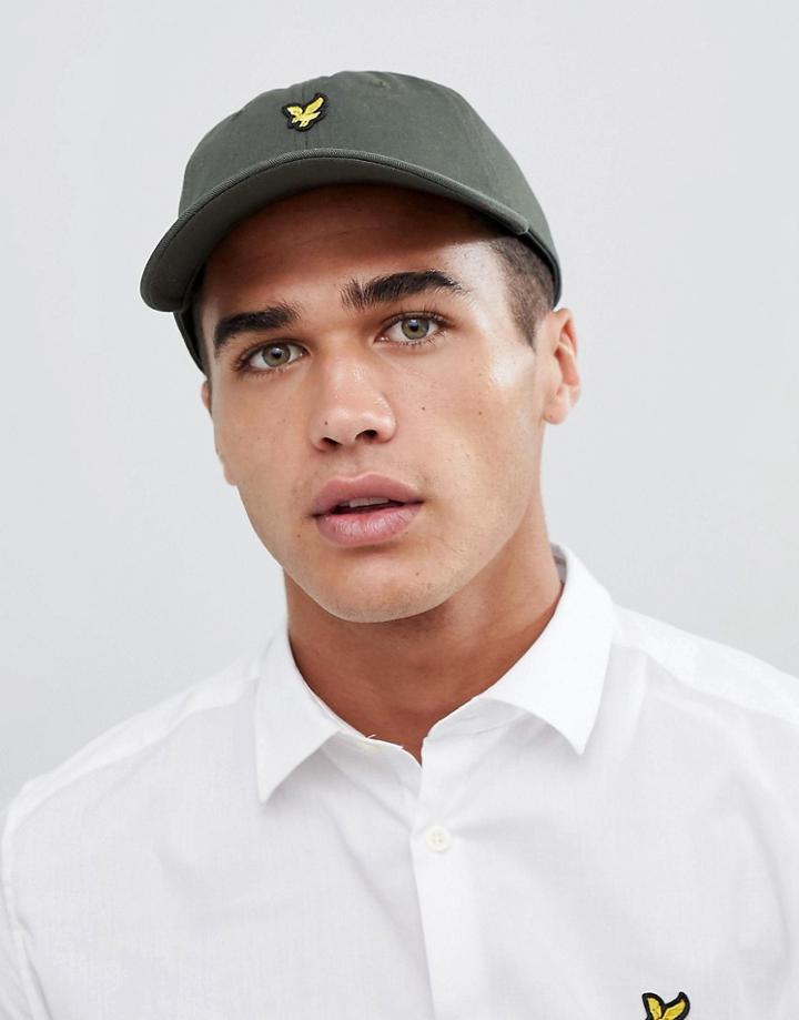 Lyle & Scott Logo Baseball Cap In Green - Green