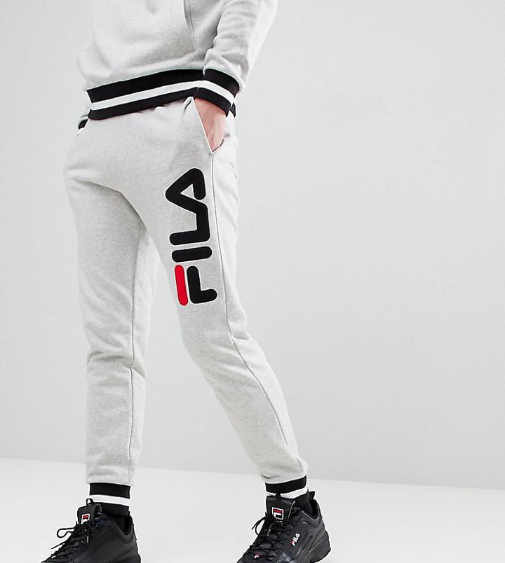 Fila Retro Track Joggers In Gray - Gray