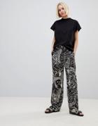 Weekday Horoscope Print Pants - Black