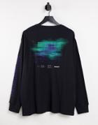 Timberland Nl Sky Graphic Long Sleeve T-shirt In Black